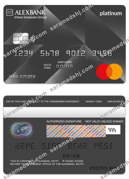 Egypt Alexbank platinum mastercard